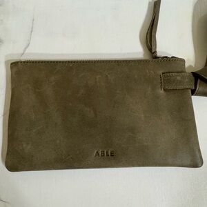 Olive Green ABLE wristlet